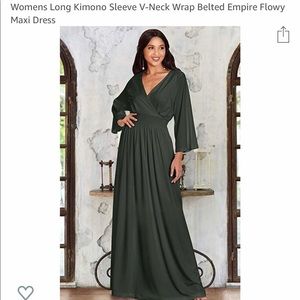 Koh Koh Emerald green kimono dress